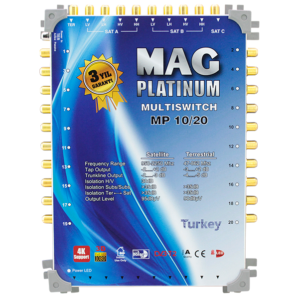10*20 SONLU UYDU SANTRALİ MAG PLATINUM (4812)