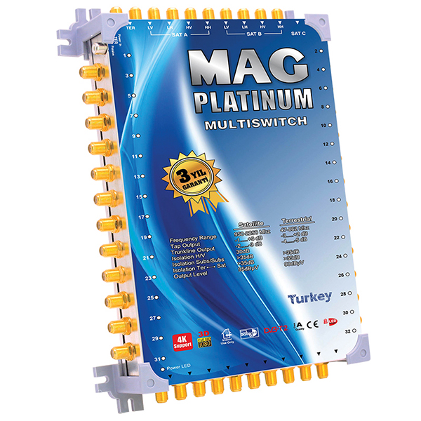 10*40 KASKATLI UYDU SANTRALİ MAG PLATINUM (4812)