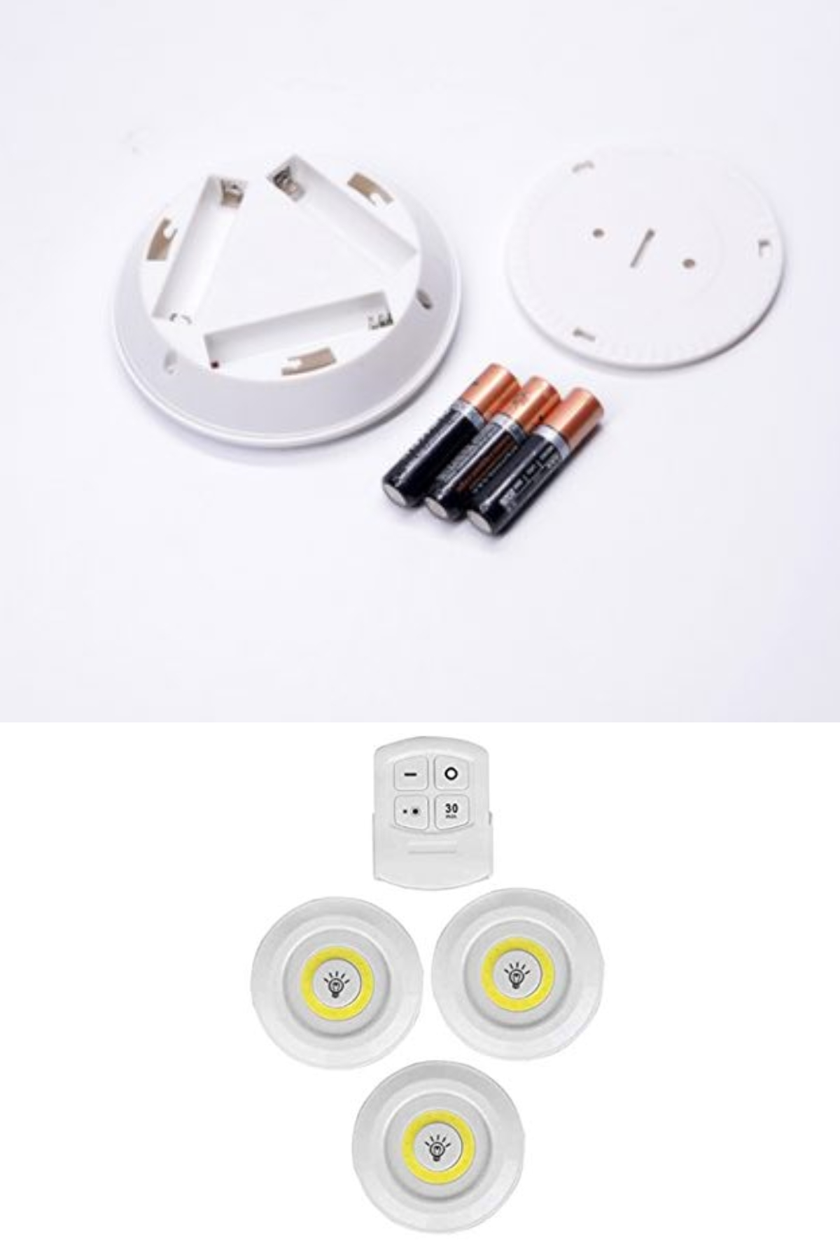 3lü Uzaktan Kumandalı Yapışkanlı Kablosuz Led Spot Lambalar (4812) 3lü Uzaktan Kumandalı Yapışkanlı Kablosuz Led Spot Lambalar (4812)