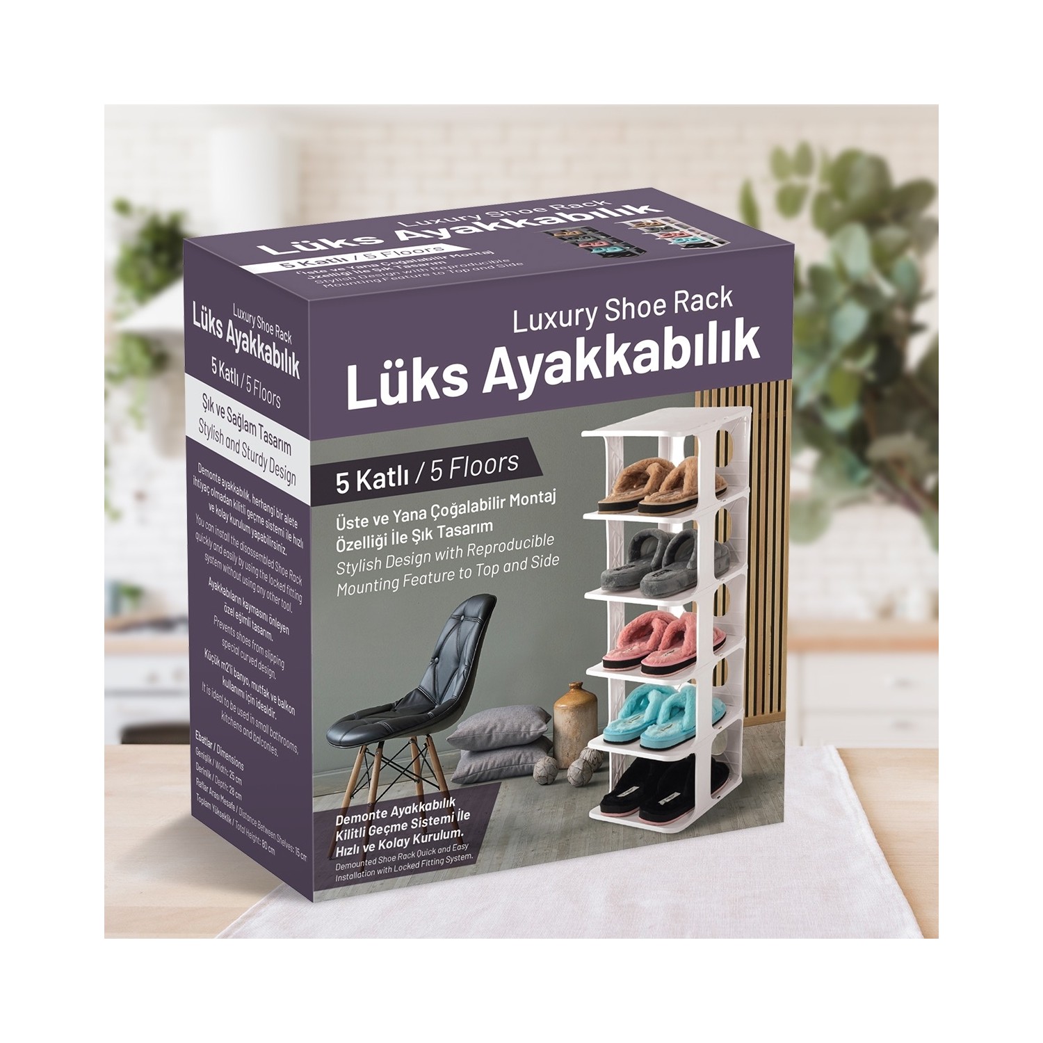 5 Katlı Pratik Ayakkabılık - Ayakkabı Rafı (4812) 5 Katlı Pratik Ayakkabılık - Ayakkabı Rafı (4812)