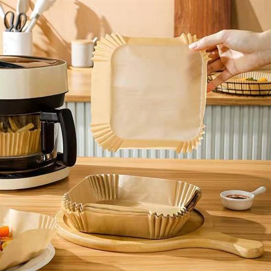 100 Adet Air Fryer Pişirme Kağıdı Tek Kullanımlık Gıda Yağlı Kağıdı Kare Tabak Model (4812) 100 Adet Air Fryer Pişirme Kağıdı Tek Kullanımlık Gıda Yağlı Kağıdı Kare Tabak Model (4812)