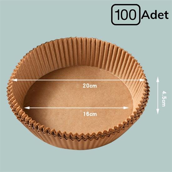 100 Adet Air Fryer Pişirme Kağıdı Tek Kullanımlık Yağlı Kağıdı Yuvarlak Tabak Model (4812) 100 Adet Air Fryer Pişirme Kağıdı Tek Kullanımlık Yağlı Kağıdı Yuvarlak Tabak Model (4812)