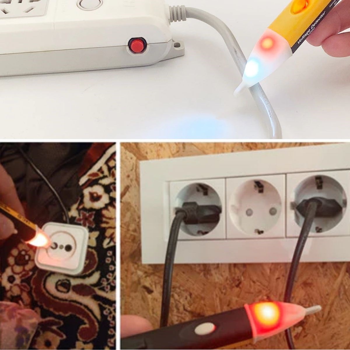Elektrik Kaçak Dijital Kontrol Kalemi Cihazı -Dedektörlü Temassız Işıklı Kablo Voltaj Test (4812) Elektrik Kaçak Dijital Kontrol Kalemi Cihazı -Dedektörlü Temassız Işıklı Kablo Voltaj Test (4812)
