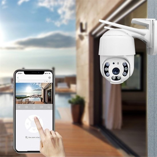 2.0 MP HD Lens İç Dış Mekan Suya Danıklı IP Wifi Network Güvenlik Kamerası Wifi Kamera (4812)