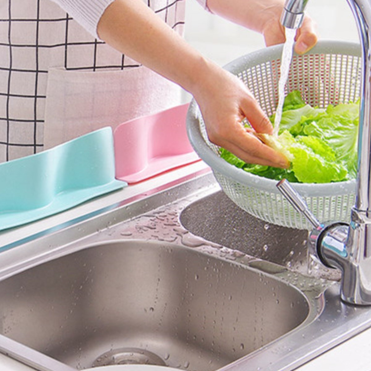 Vantuzlu Kauçuk Sıvı Su Sızdırmaz İzalasyon Mutfak Banyo Duş Bariyeri Lavabo Kenar Tutucu Set (4812)