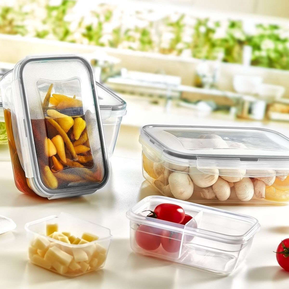 2 Bölmeli Sızdırmaz Contalı Kilitli Kapaklı 1 Litre Erzak Saklama Kabı -LC505 (4812) 2 Bölmeli Sızdırmaz Contalı Kilitli Kapaklı 1 Litre Erzak Saklama Kabı -LC505 (4812)