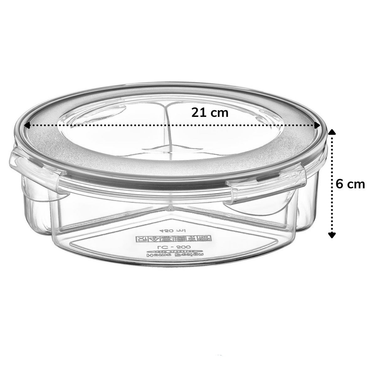 3 Bölmeli Sızdırmaz Contalı Kilitli Kapaklı 1,35 Litre yuvarlak Erzak Saklama Kabı LC-500 (4812) 3 Bölmeli Sızdırmaz Contalı Kilitli Kapaklı 1,35 Litre yuvarlak Erzak Saklama Kabı LC-500 (4812)