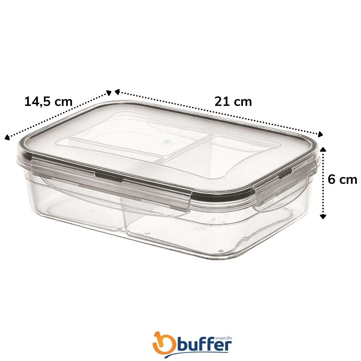 3 Bölmeli Kilitli Kapaklı 1 Litre Erzak Saklama Kabı LC-510 (4812) 3 Bölmeli Kilitli Kapaklı 1 Litre Erzak Saklama Kabı LC-510 (4812)