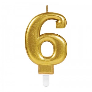6 Rakam Mum Gold Renk (4812)