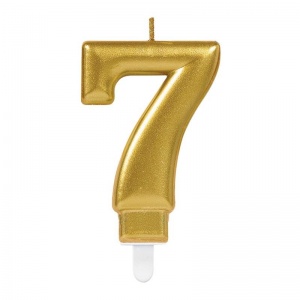 7 Rakam Mum Gold Renk (4812)