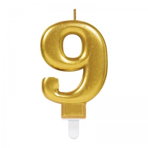 9 Rakam Mum Gold Renk (4812)