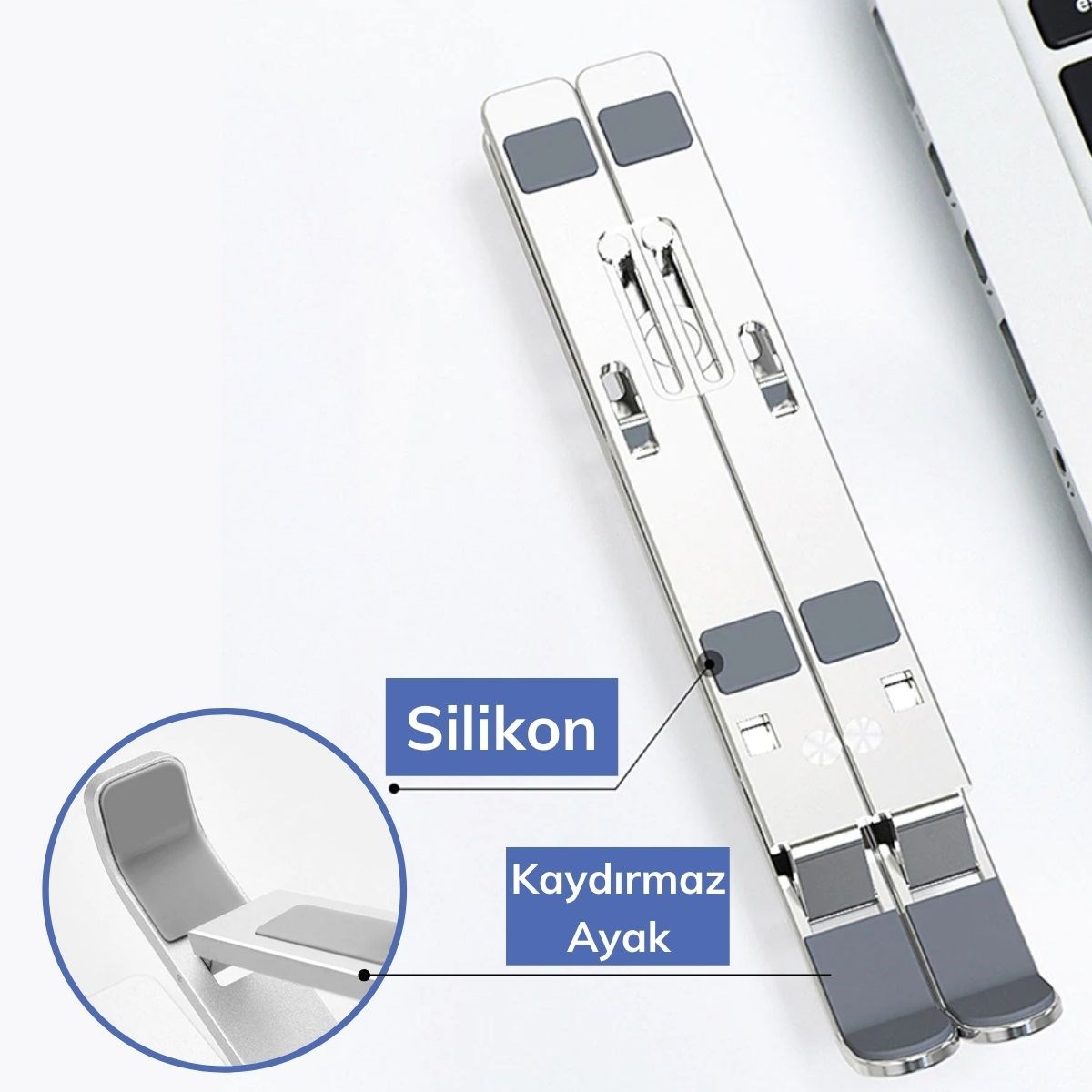 Ayarlanabilir Dizüstü Destek Tabanı Tamamen Katlanabilir Taşınabilir Laptop Yükseltici (4812) Ayarlanabilir Dizüstü Destek Tabanı Tamamen Katlanabilir Taşınabilir Laptop Yükseltici (4812)