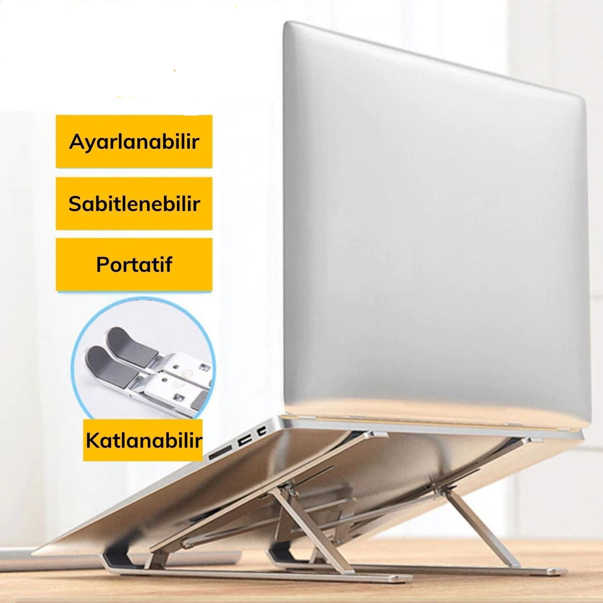 Ayarlanabilir Dizüstü Destek Tabanı Tamamen Katlanabilir Taşınabilir Laptop Yükseltici (4812) Ayarlanabilir Dizüstü Destek Tabanı Tamamen Katlanabilir Taşınabilir Laptop Yükseltici (4812)