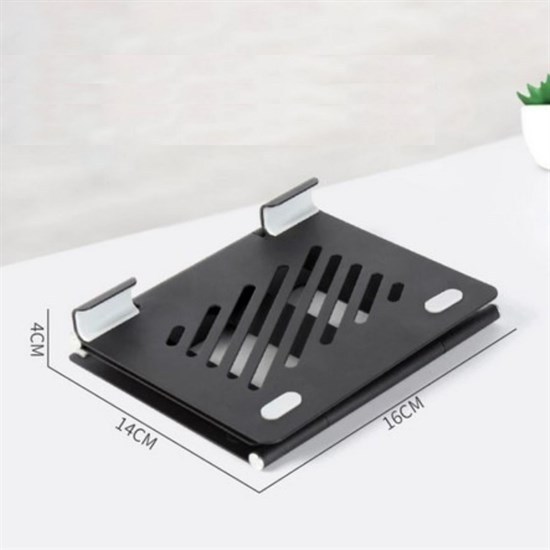 Ayarlanabilir Metal Dizüstü Destek Tabanı Katlanabilir Taşınabilir Laptop Sehpası Standı (4812)