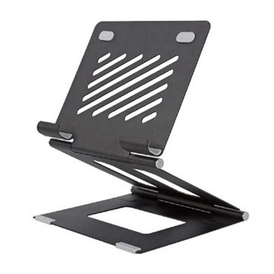 Ayarlanabilir Metal Dizüstü Destek Tabanı Katlanabilir Taşınabilir Laptop Sehpası Standı (4812)