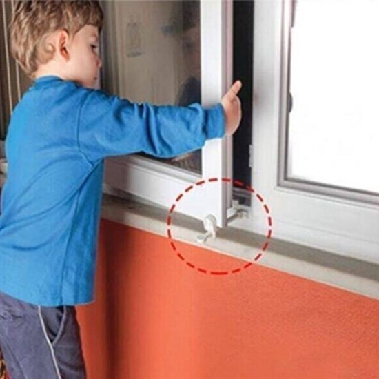 Bebek Çocuk Evcil Hayvan Güvenlik Ayarlanabilir Koruyucu Pencere Havalandırma Kilidi (4812) Bebek Çocuk Evcil Hayvan Güvenlik Ayarlanabilir Koruyucu Pencere Havalandırma Kilidi (4812)