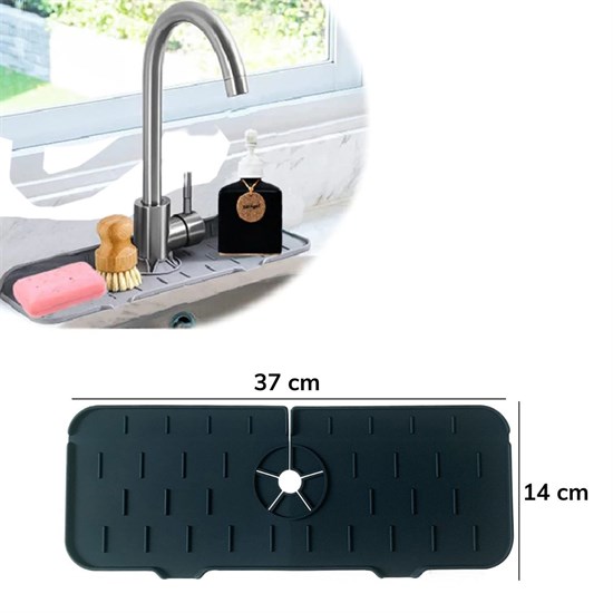 Lavabo İçin Silikon Esnek Mat Musluk Sapı Damlama Tutucu Raf Mutfak Tezgahı Sıçrama Koruma (4812) Lavabo İçin Silikon Esnek Mat Musluk Sapı Damlama Tutucu Raf Mutfak Tezgahı Sıçrama Koruma (4812)