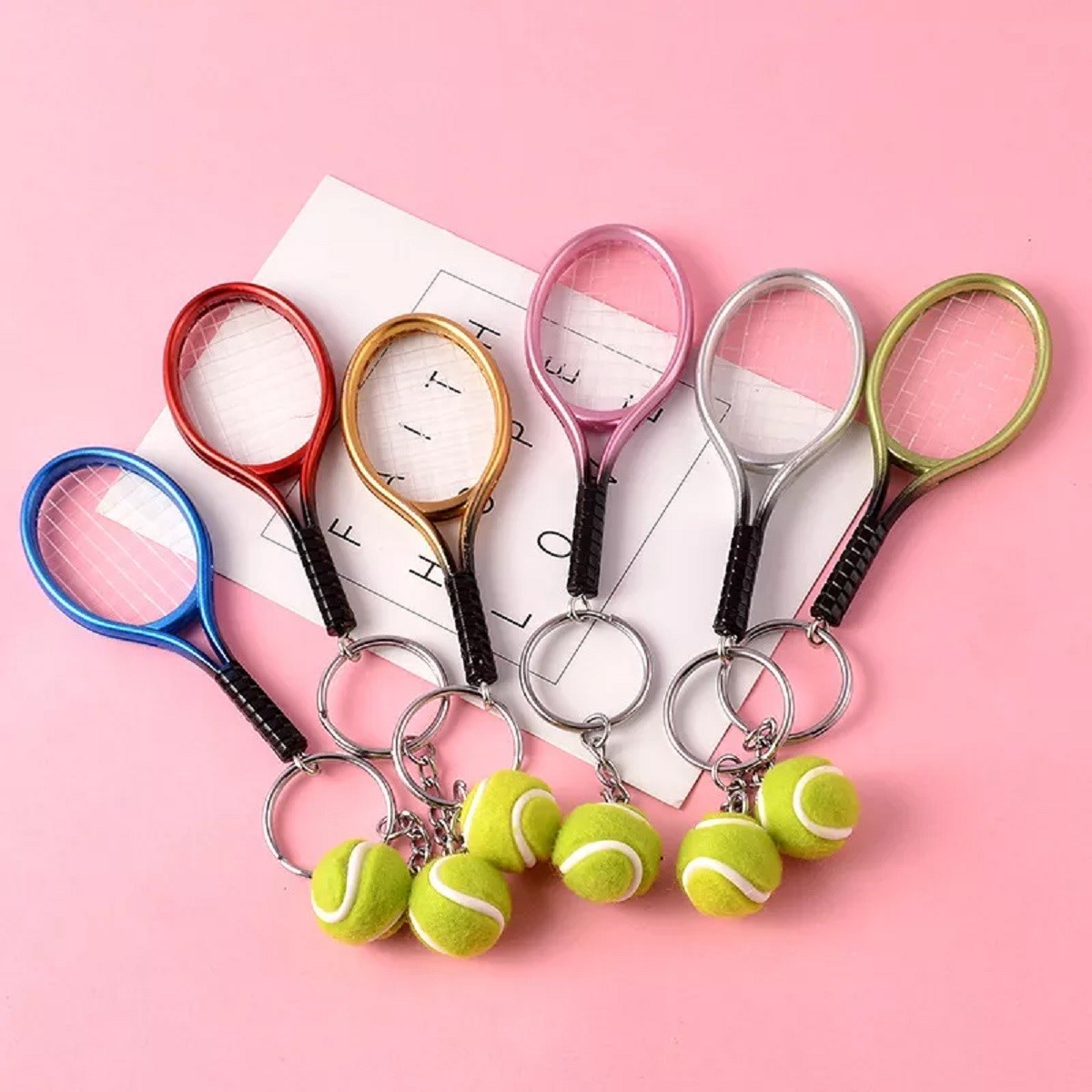 Gerçekçi Tenis Raketi Tasarımlı Şık Anahtarlık Kolye Çanta Süsü Tennis Keychain (4812) Gerçekçi Tenis Raketi Tasarımlı Şık Anahtarlık Kolye Çanta Süsü Tennis Keychain (4812)
