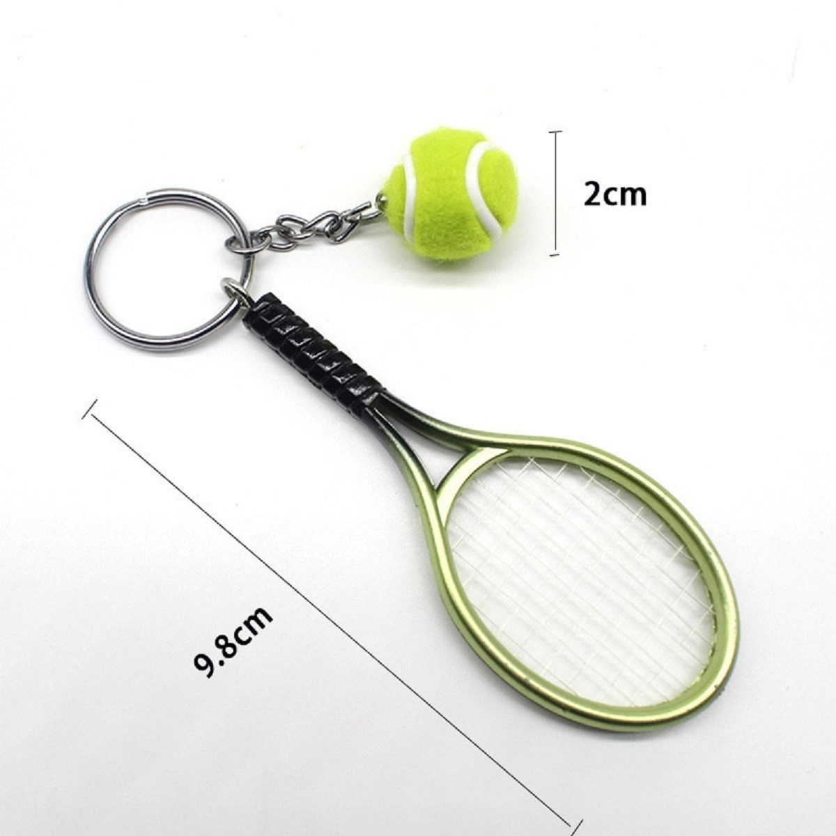 Gerçekçi Tenis Raketi Tasarımlı Şık Anahtarlık Kolye Çanta Süsü Tennis Keychain (4812) Gerçekçi Tenis Raketi Tasarımlı Şık Anahtarlık Kolye Çanta Süsü Tennis Keychain (4812)