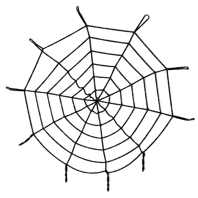 Halloween Cadılar Bayramı Örümcek Ağ Dekor Siyah 1.5 Metre (4812)