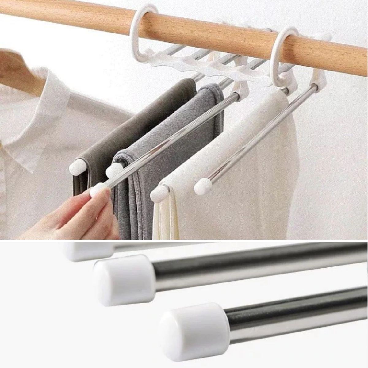 Hareketli Dolap İçi Pantolon Kravat Şal Askı Sistemi Düzenleyici Katmanlı Askılık Organizer (4812) Hareketli Dolap İçi Pantolon Kravat Şal Askı Sistemi Düzenleyici Katmanlı Askılık Organizer (4812)