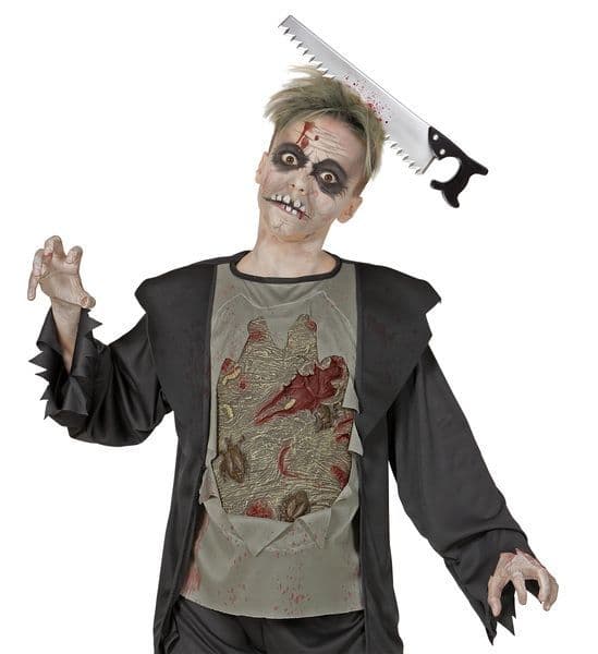 Kafaya Saplanmış Halloween Kanlı Testere Şaka Tacı (4812) Kafaya Saplanmış Halloween Kanlı Testere Şaka Tacı (4812)