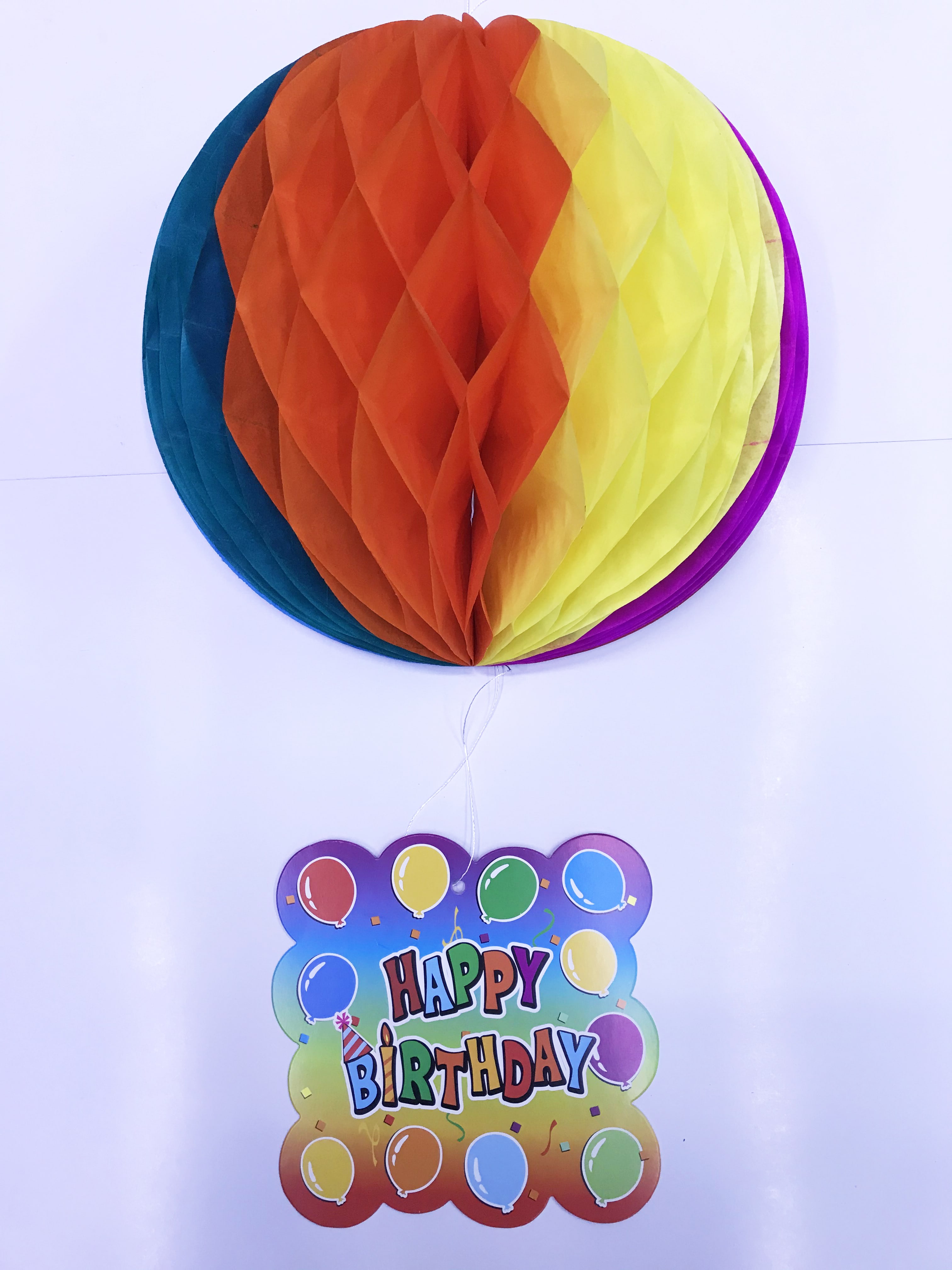Kağıt Süs Happy Birthday Dekor 55 cm-0748 (4812)