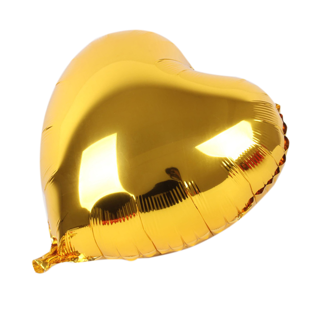 Kalp Balon Folyo Sarı 45 cm 18 inç (4812)