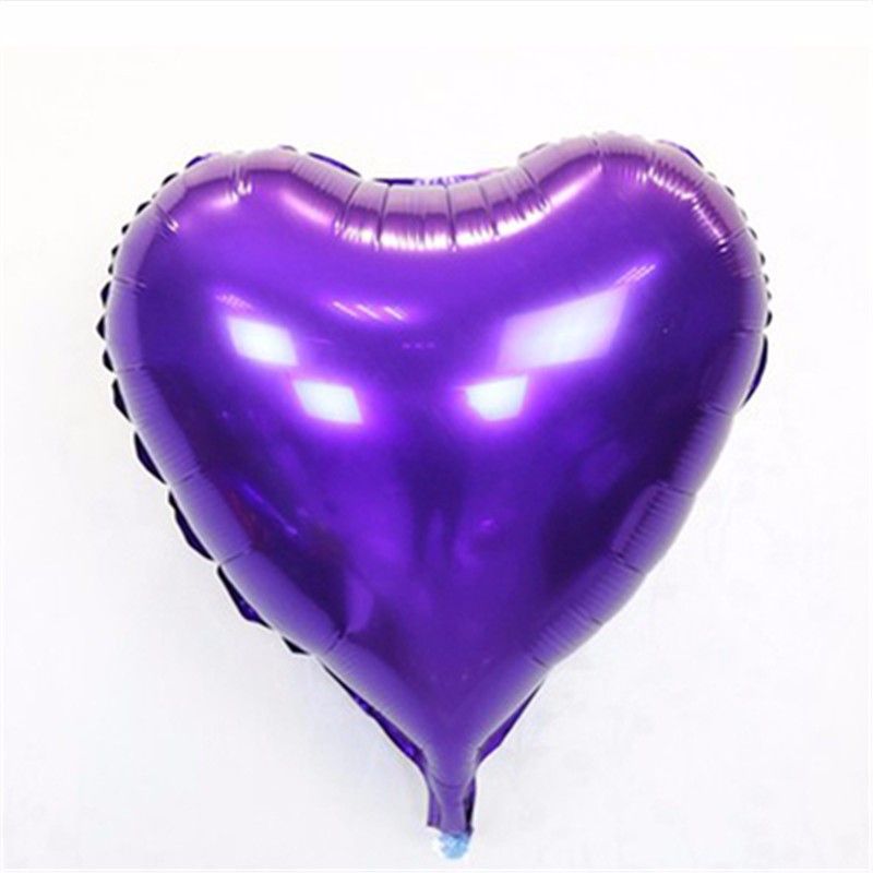 Kalp Balon Folyo Mor 45 cm 18 inç (4812)