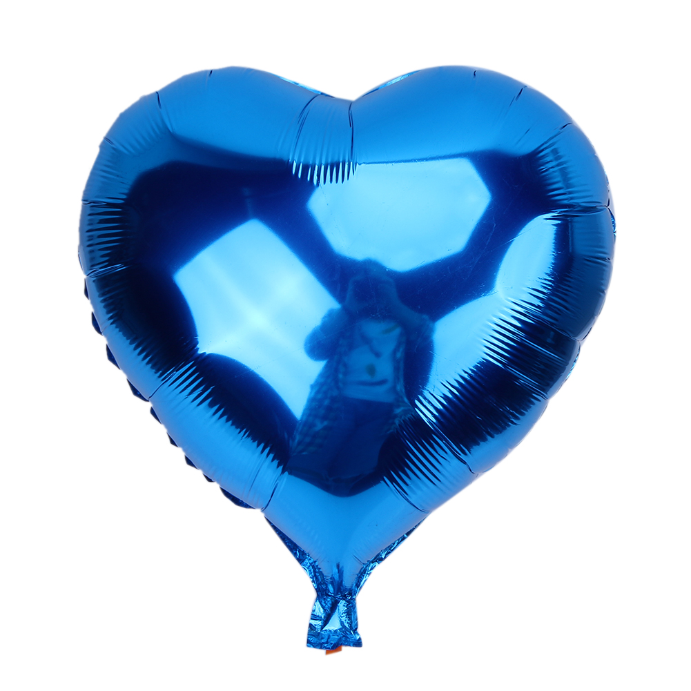 Kalp Balon Folyo Mavi 45 cm 18 inç (4812)