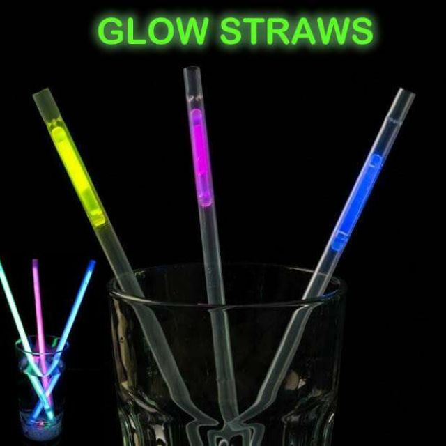 Karanlıkta Parlayan Glow Fosforlu Pipet 3 Renk 3 Adet (4812)
