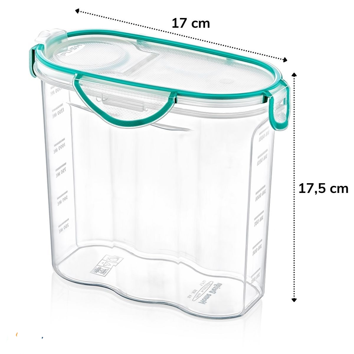 Kilitli Kapaklı Contalı Hava,Su Sıvı Geçirmez 1,7 Litre Erzak Saklama Kabı-SA585 (4812) Kilitli Kapaklı Contalı Hava,Su Sıvı Geçirmez 1,7 Litre Erzak Saklama Kabı-SA585 (4812)