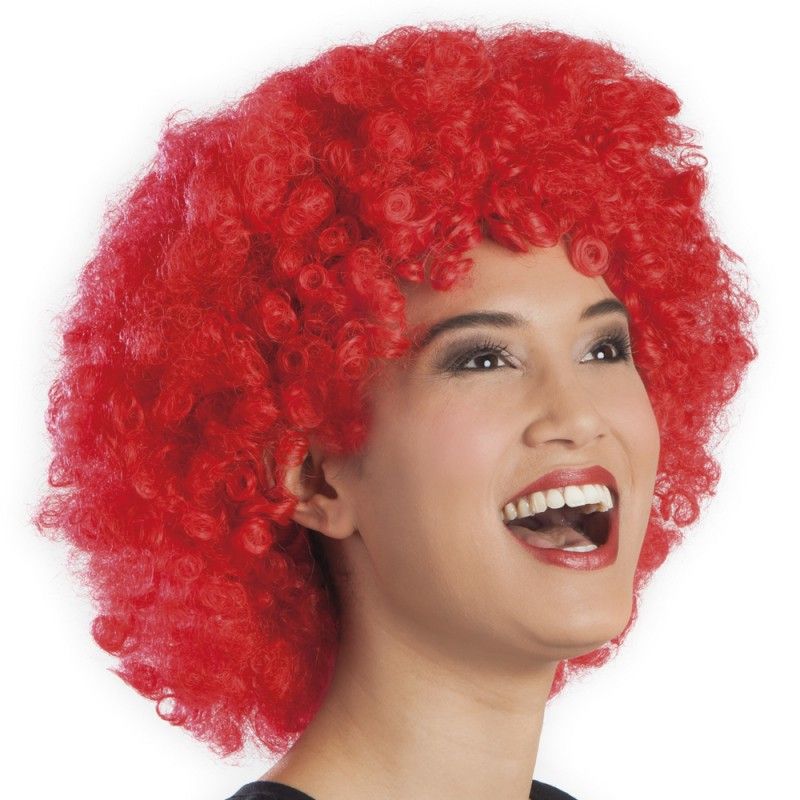 Kırmızı Renk Kıvırcık Afro Bonus Peruk (4812) Kırmızı Renk Kıvırcık Afro Bonus Peruk (4812)