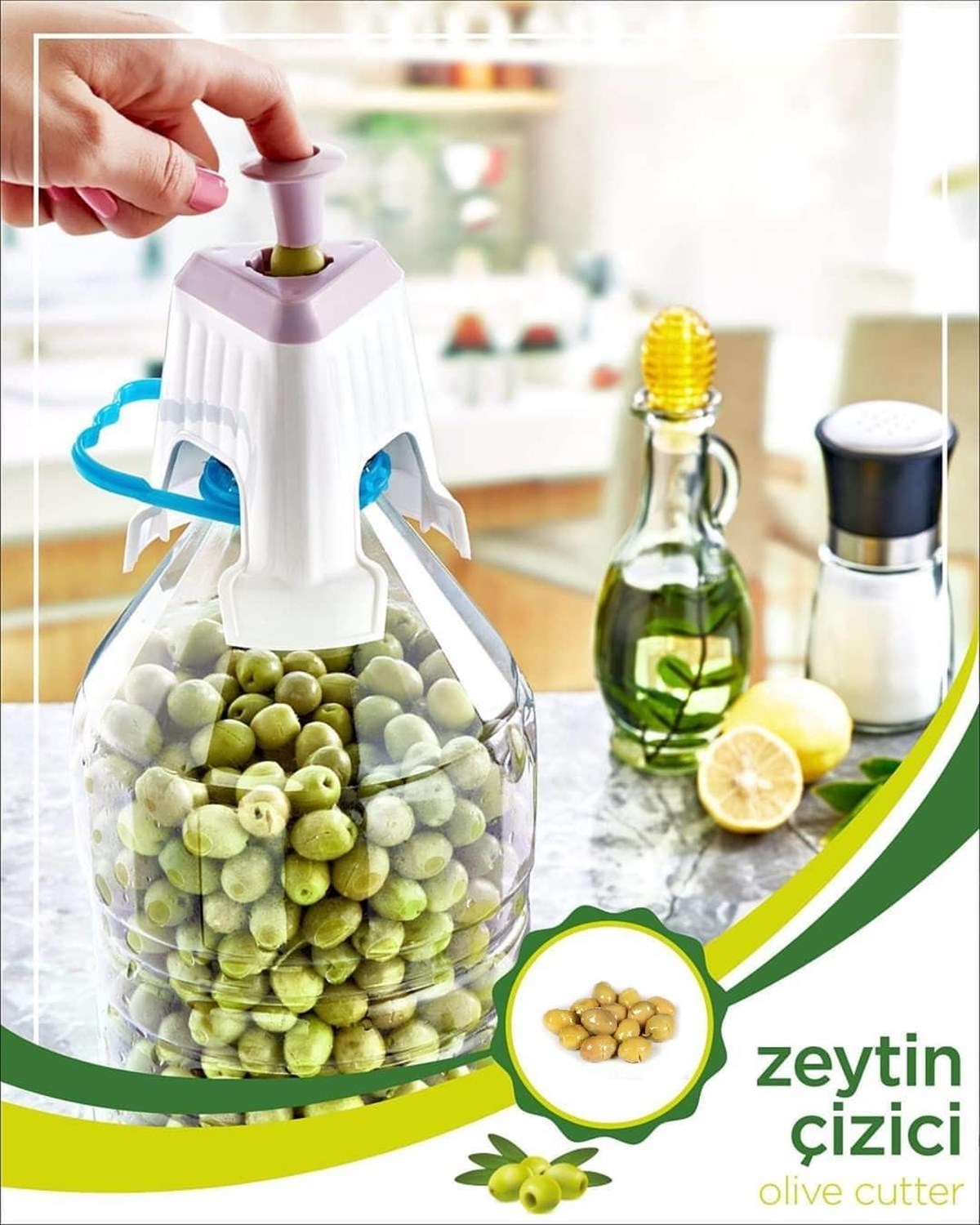 Kolay Zeytin Dilme Çizme Aparatı Pratik Kolay Zeytin Çizici Alet (4812)