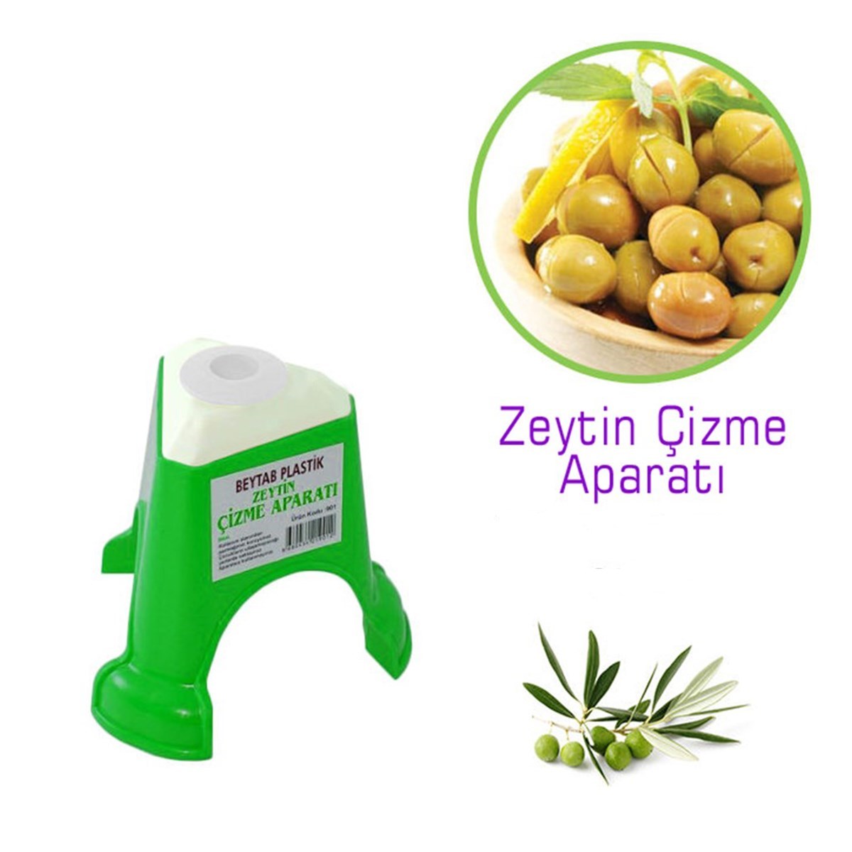 Kolay Zeytin Dilme Çizme Aparatı Pratik Kolay Zeytin Çizici Alet (4812)