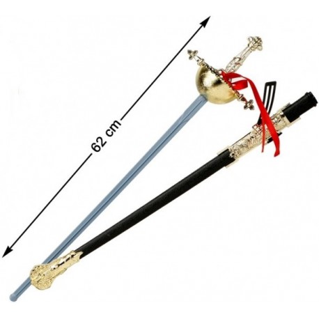 Kostüm Partisi Plastik Zararsız Zorro Kılıcı Şövalye Kılıcı 62 cm (4812)
