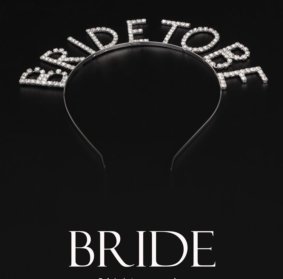 Kristal Taşlı Gümüş Renk Bride To Be Gelin Tacı (4812)