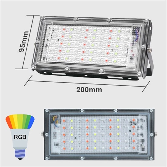 Kumandalı Led Işık Dış Cephe Aydınlatması Çok Renkli RGB Led Panel Işık PartiLed Aydınlatma (4812) Kumandalı Led Işık Dış Cephe Aydınlatması Çok Renkli RGB Led Panel Işık PartiLed Aydınlatma (4812)