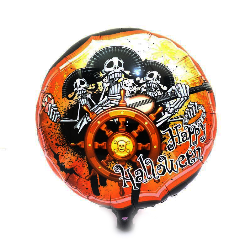 Kuru Kafalı Korsanlar Halloween Şekilli Folyo Balon 45 cm (4812)