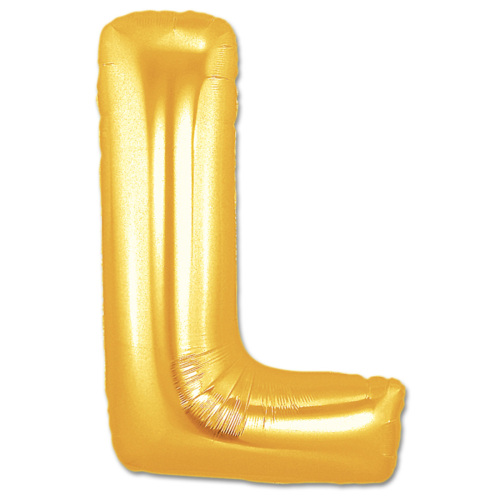 L Harf Folyo Balon Altın Renk  40 inç (4812)