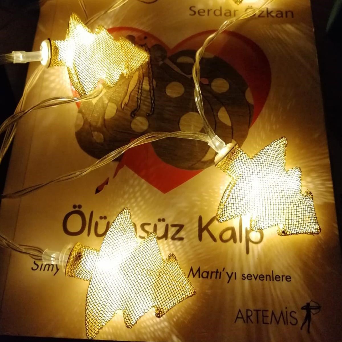 Metal Örgülü Çam Ağacı Şeklinde Günışığı Şerit Led Işık Zinciri (4812)