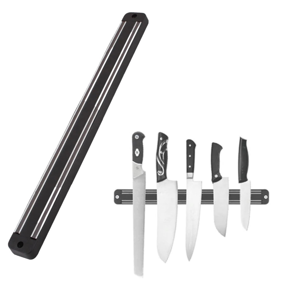 Mıknatıslı Paslanmaz Duvar Bıçak Askısı Standı 55 Cm Aparat (4812) Mıknatıslı Paslanmaz Duvar Bıçak Askısı Standı 55 Cm Aparat (4812)
