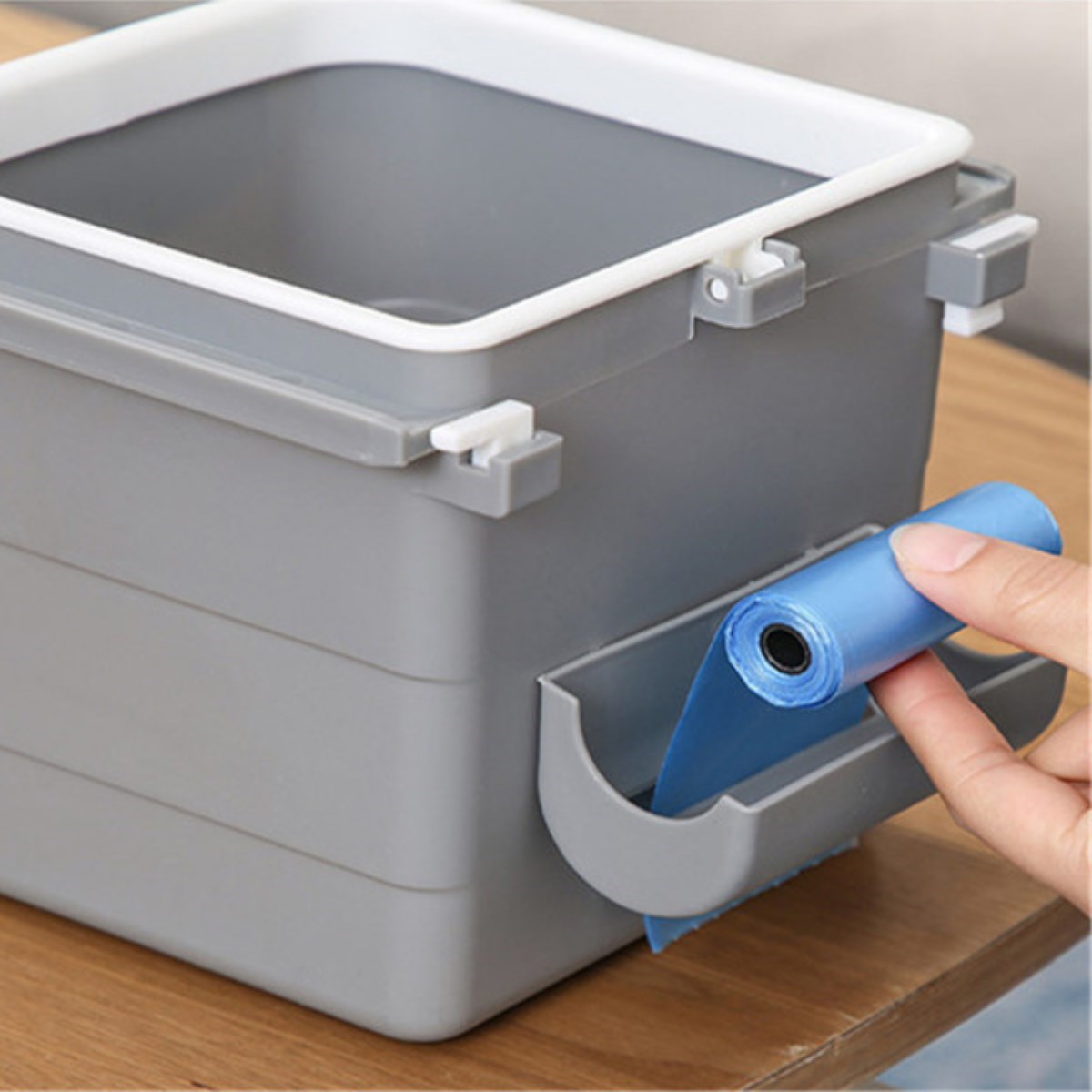 Mini Masa Çöp Kovası Plastik Tezgah Altı Geri Çekilebilir Yapışkanlı Görünmez Bölme Pratik (4812) Mini Masa Çöp Kovası Plastik Tezgah Altı Geri Çekilebilir Yapışkanlı Görünmez Bölme Pratik (4812)