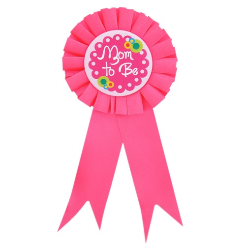 Mom To Be Yazılı Rozet Pembe Renk (4812)