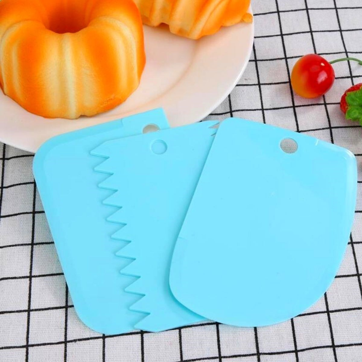 Pasta Hamur Şekillendirici Spatula Kesici Kazıyıcı Dekoratör Set (4812)