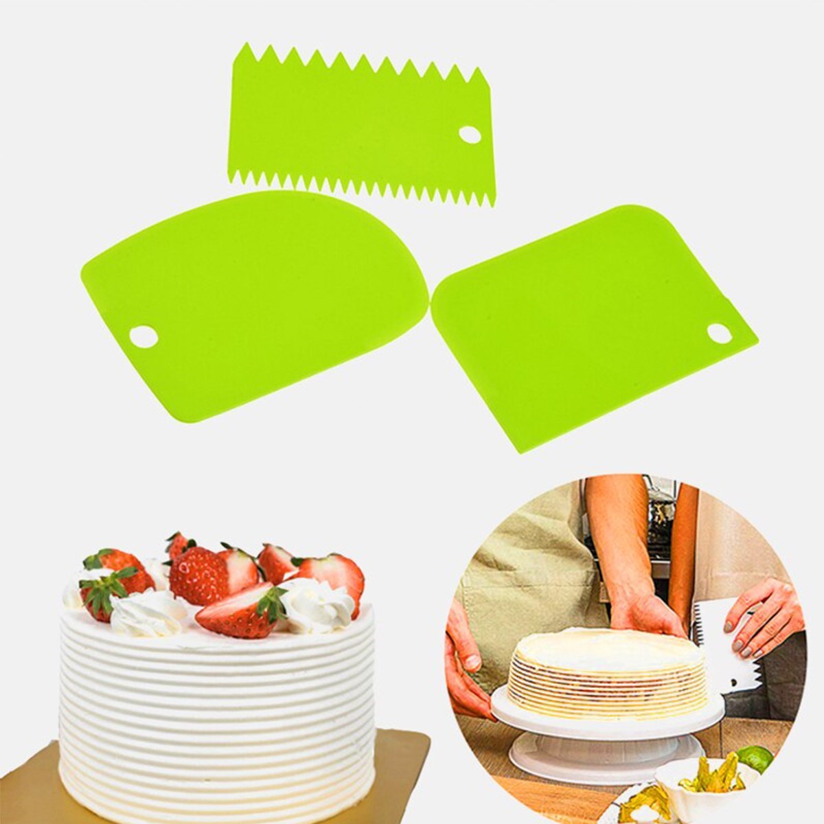 Pasta Hamur Şekillendirici Spatula Kesici Kazıyıcı Dekoratör Set (4812) Pasta Hamur Şekillendirici Spatula Kesici Kazıyıcı Dekoratör Set (4812)