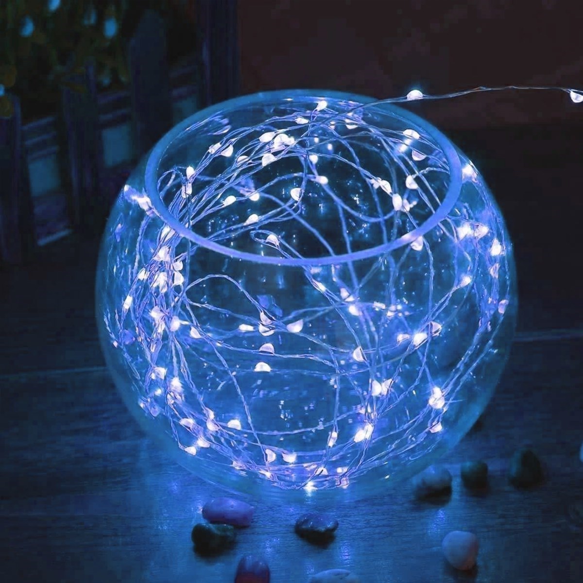 Pilli 5 metre Dekoratif Peri Led Beyaz Aydınlatma Süsleme Lambası (4812)