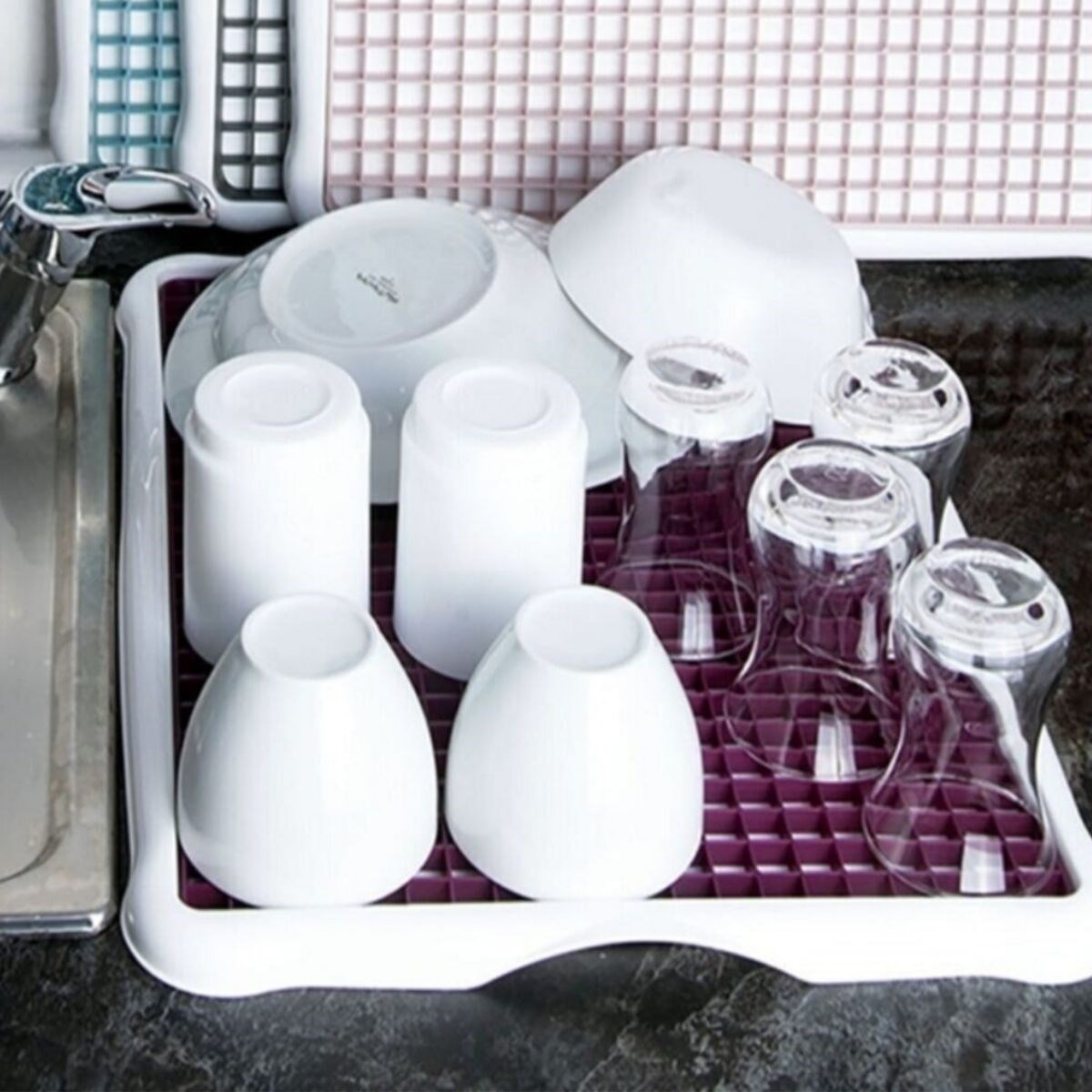 Pratik Lavabo Tezgah Üstü Bulaşık Kurutmalığı Süzmatik 22x40 cm (4812) Pratik Lavabo Tezgah Üstü Bulaşık Kurutmalığı Süzmatik 22x40 cm (4812)