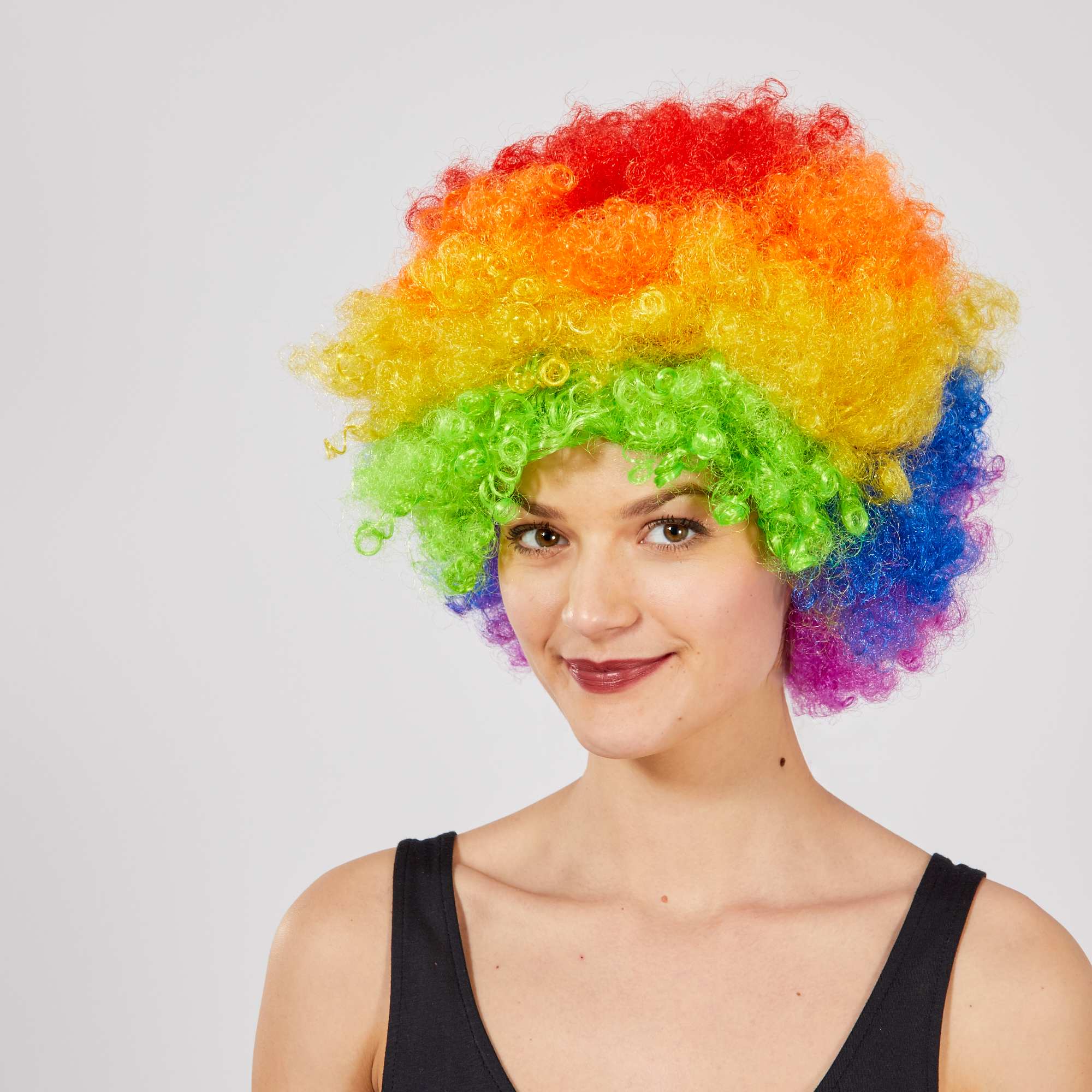 Rengarenk Kıvırcık Afro Bonus Peruk (4812) Rengarenk Kıvırcık Afro Bonus Peruk (4812)
