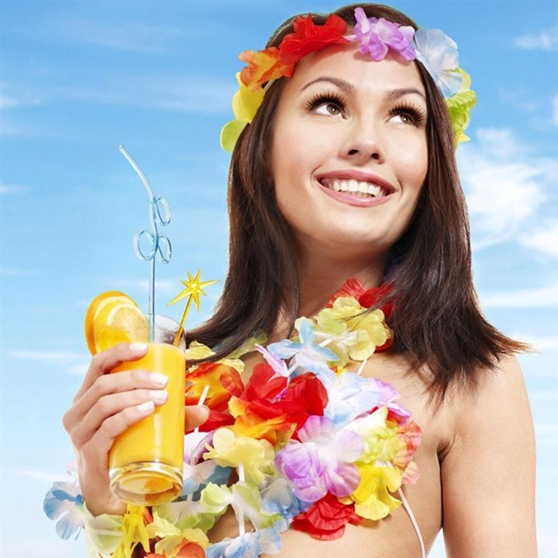 Rengarenk Hawaii Kolye Taç Bileklik Seti 4 Parça (4812) Rengarenk Hawaii Kolye Taç Bileklik Seti 4 Parça (4812)